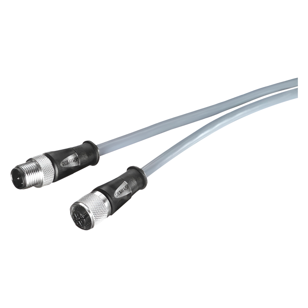 [31486] Cable C/Conector Macho M12 4 Polos Metal y PVC Siemens