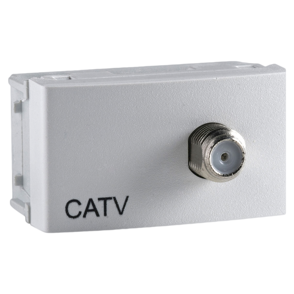 [32196] Toma de Entrada CATV Pasante 1 Módulo Blanco Schneider Electric