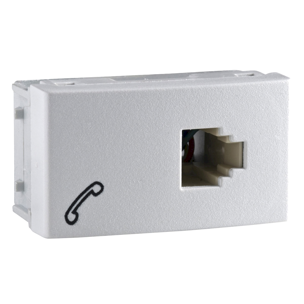 Toma Telefonico P/Zocalo RJ11 1 Módulo Ocupado Blanco Schneider Electric