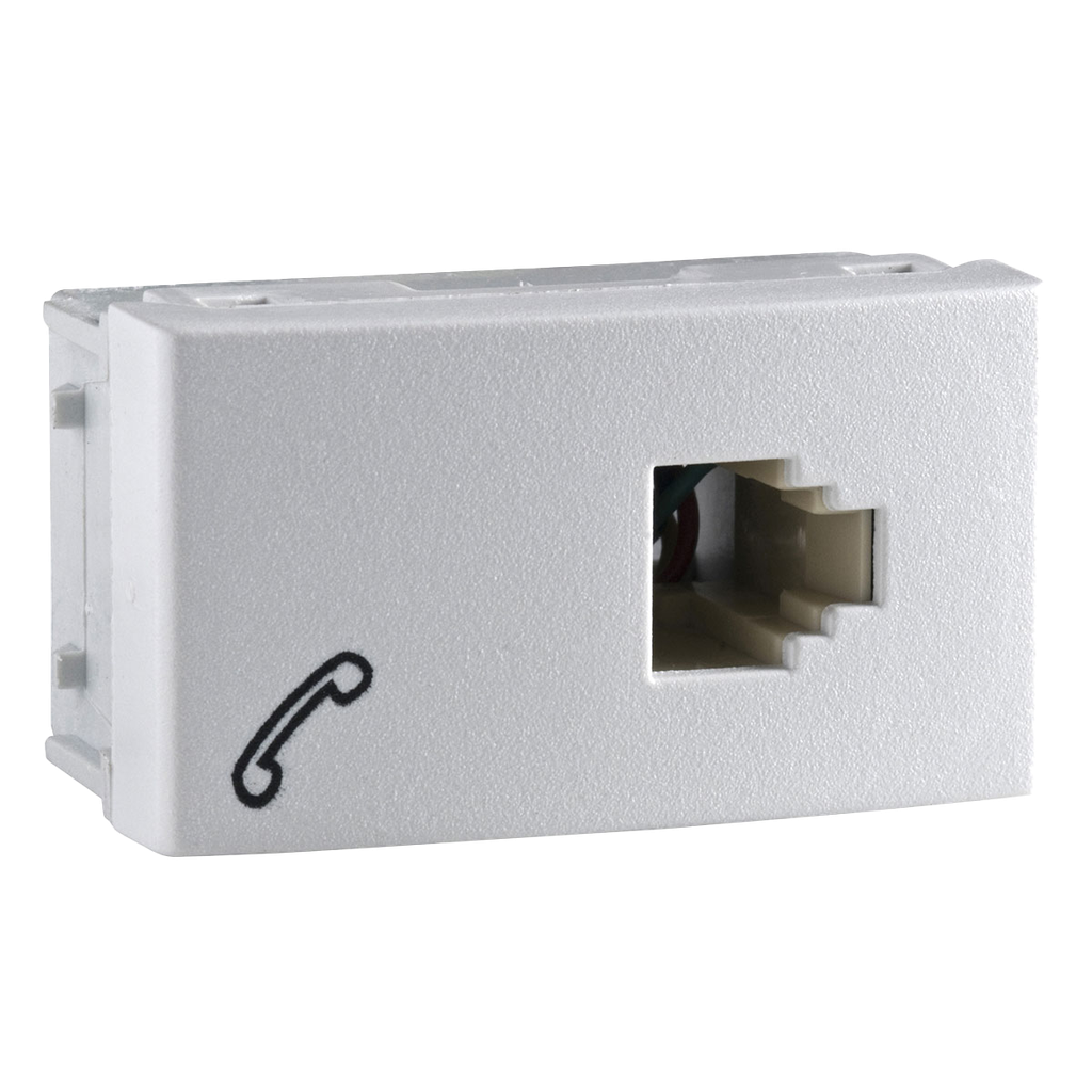 [32698] Toma Telefonico P/Zocalo RJ11 1 Módulo Ocupado Blanco Schneider Electric
