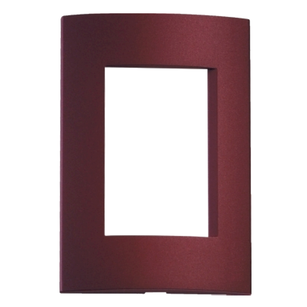 Tapa Roda 3 Módulos Roja Borgona Schneider Electric