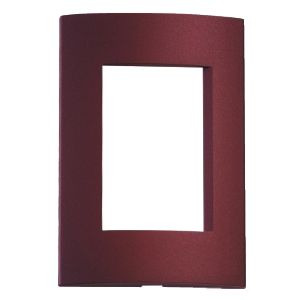 [32748] Tapa Roda 3 Módulos Roja Borgona Schneider Electric