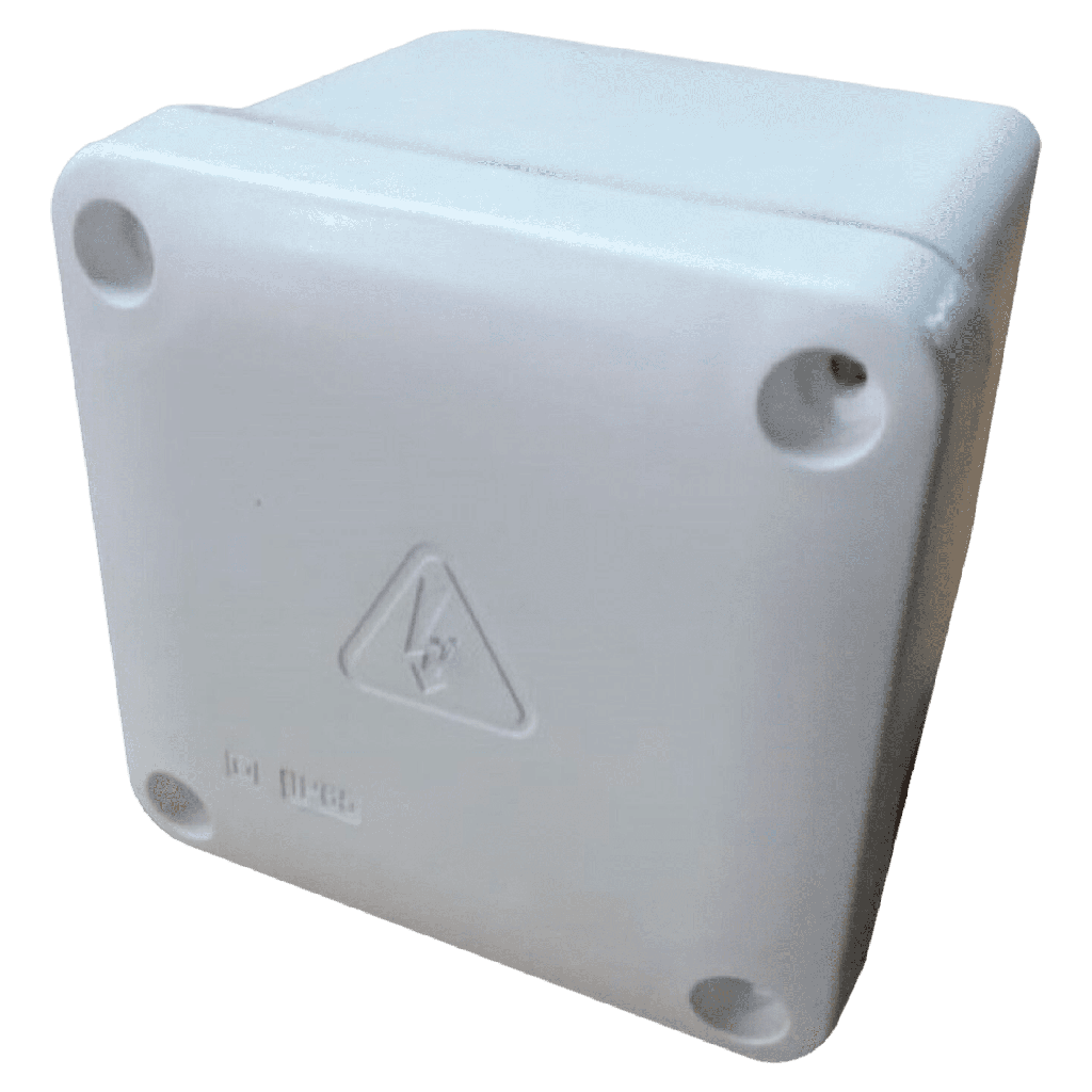[33467] Caja de Paso PVC Estanca 90x90x75mm IP65 Blanca Sistelectric