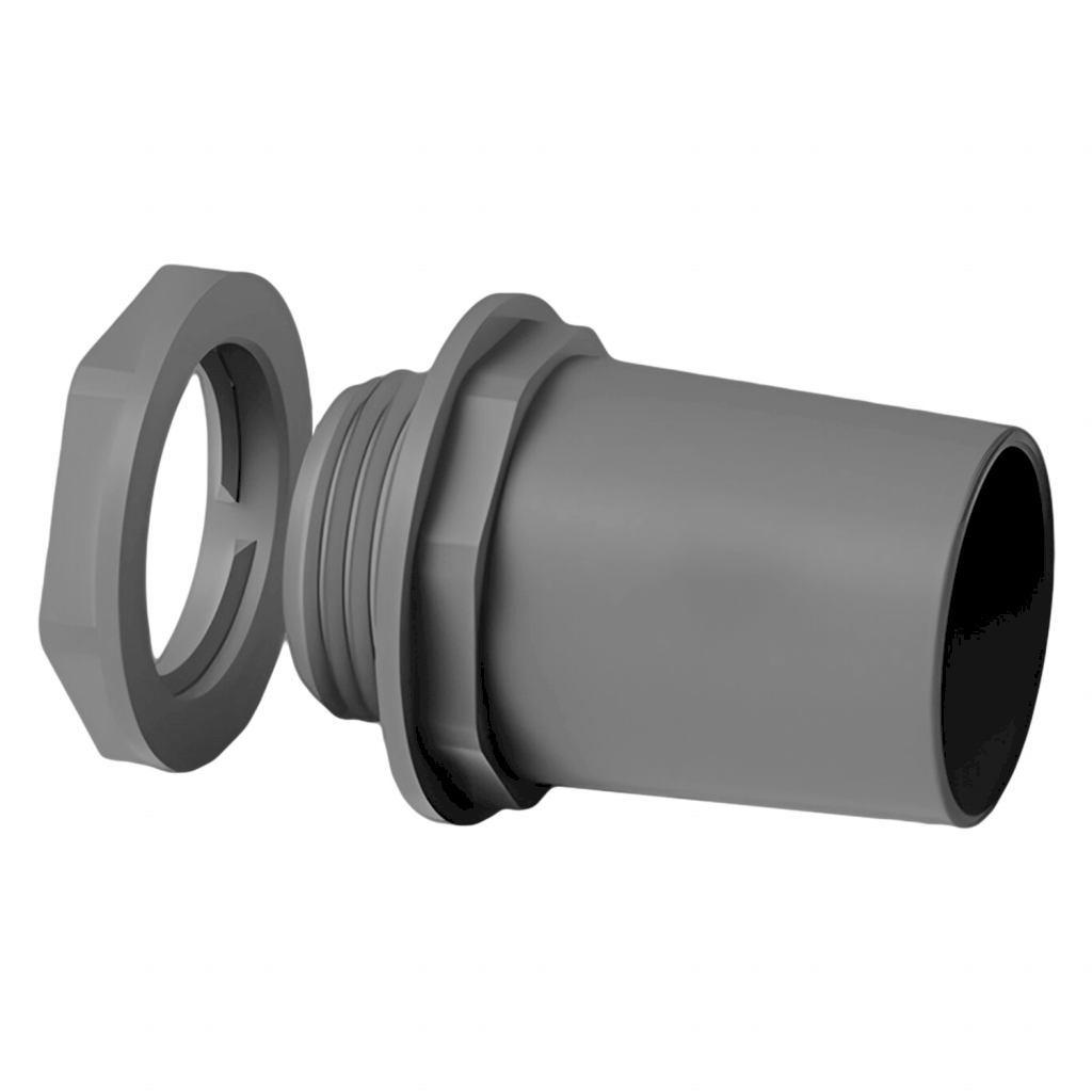 Conector P/Caño HDX CTR C/Tuerca 1" 25mm Sistelectric