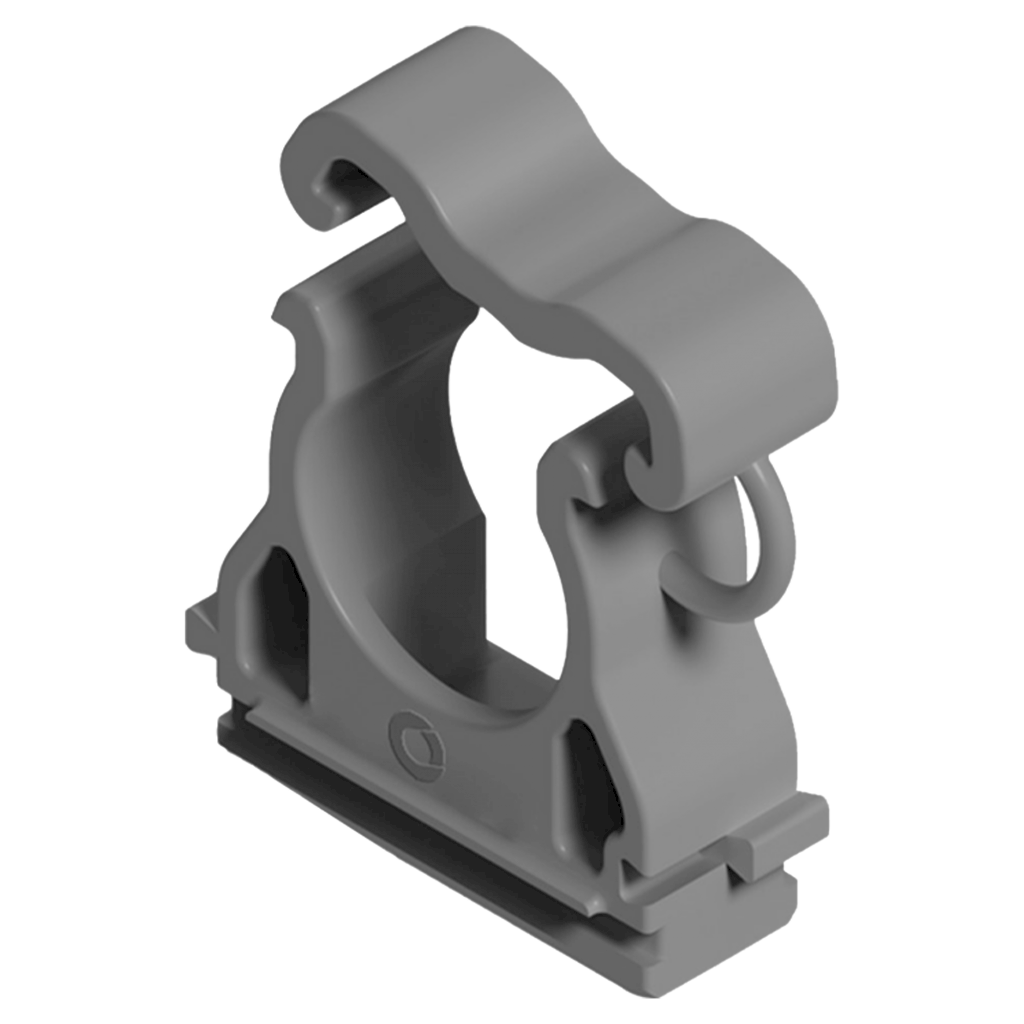 Grampa PVC P/Caño Ajustable HDX 1" 25mm Blanco Sistelectric