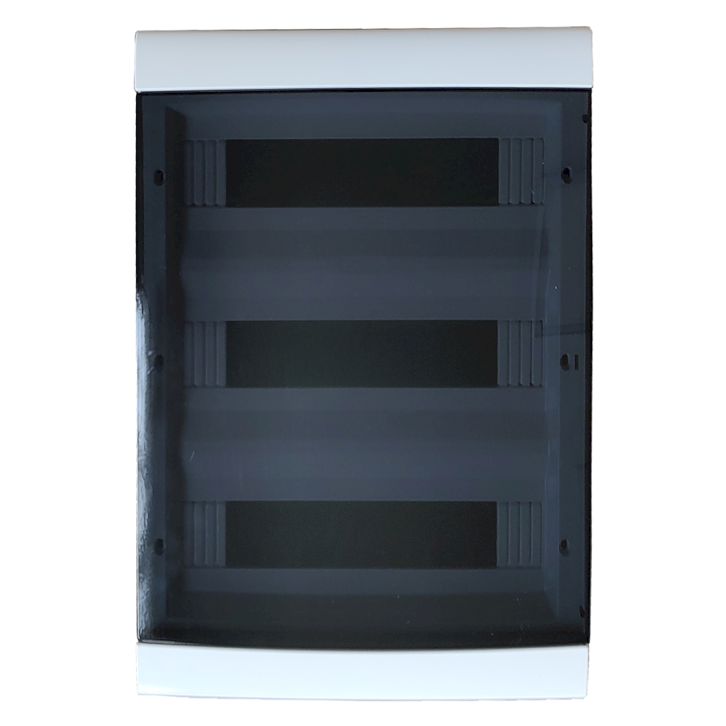 Tablero DIN PVC Embutir 48 Módulos Puerta Fume Interior IP30 Blanco Sistelectric