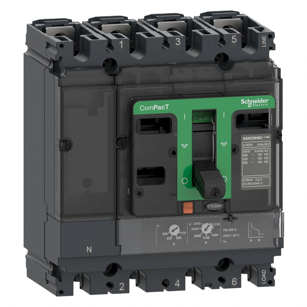 [1758] Interr. NSX250F 4P 250A 690VCA Schneider Electric