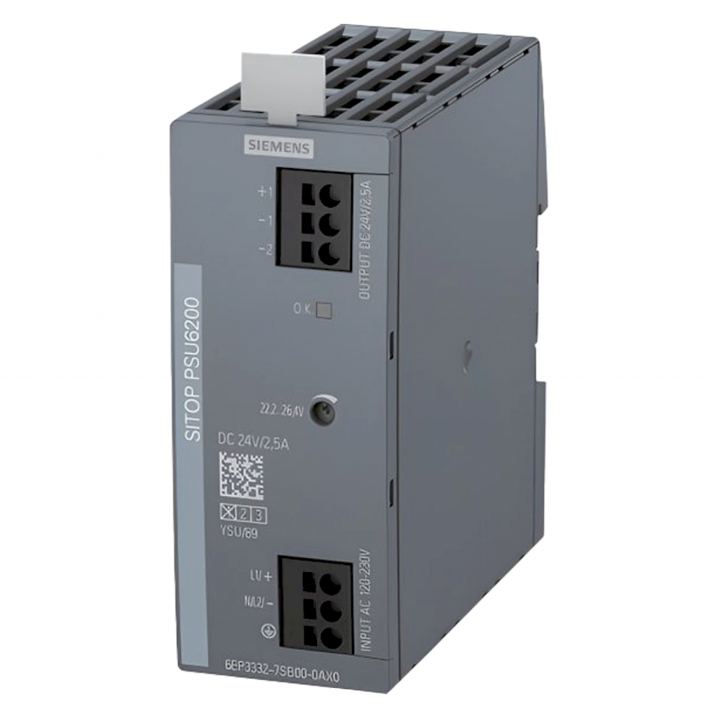[7767] Fuente Monofásica PSU6200 E: 120/230VCA/VCC S: 24VCC 2,5A Siemens