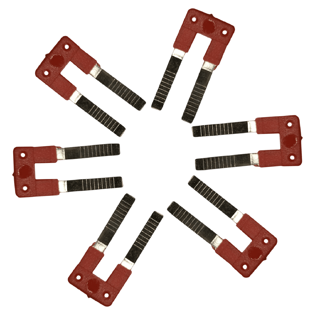 [8552] Puente Fijo P-02 2 Elementos P/Bornes BKNP-520 Rojo Zoloda