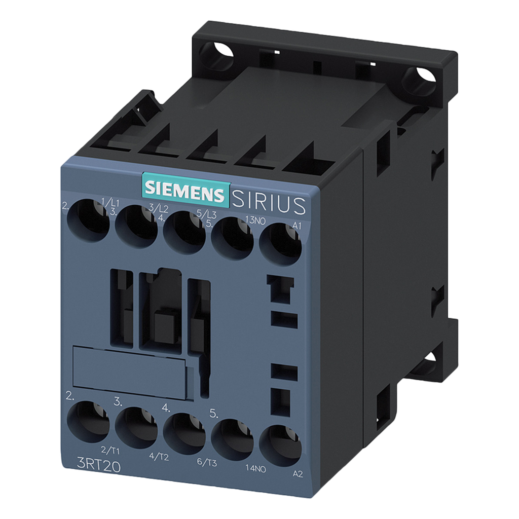 [25292] Contactor 3RT2 3P 7A 24VCC 3kW 1NC S00 Siemens