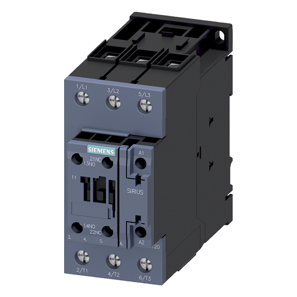 [25397] Contactor 3RT2 3P 80A 110VCA 37kW 1NA+1NC S2 Siemens