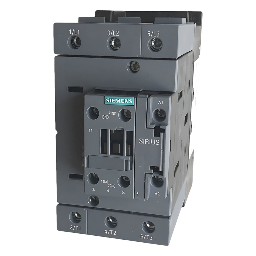 [25407] Contactor 3RT2 3P 95A 110VCA 1NA+1NC 45kW S3 Siemens