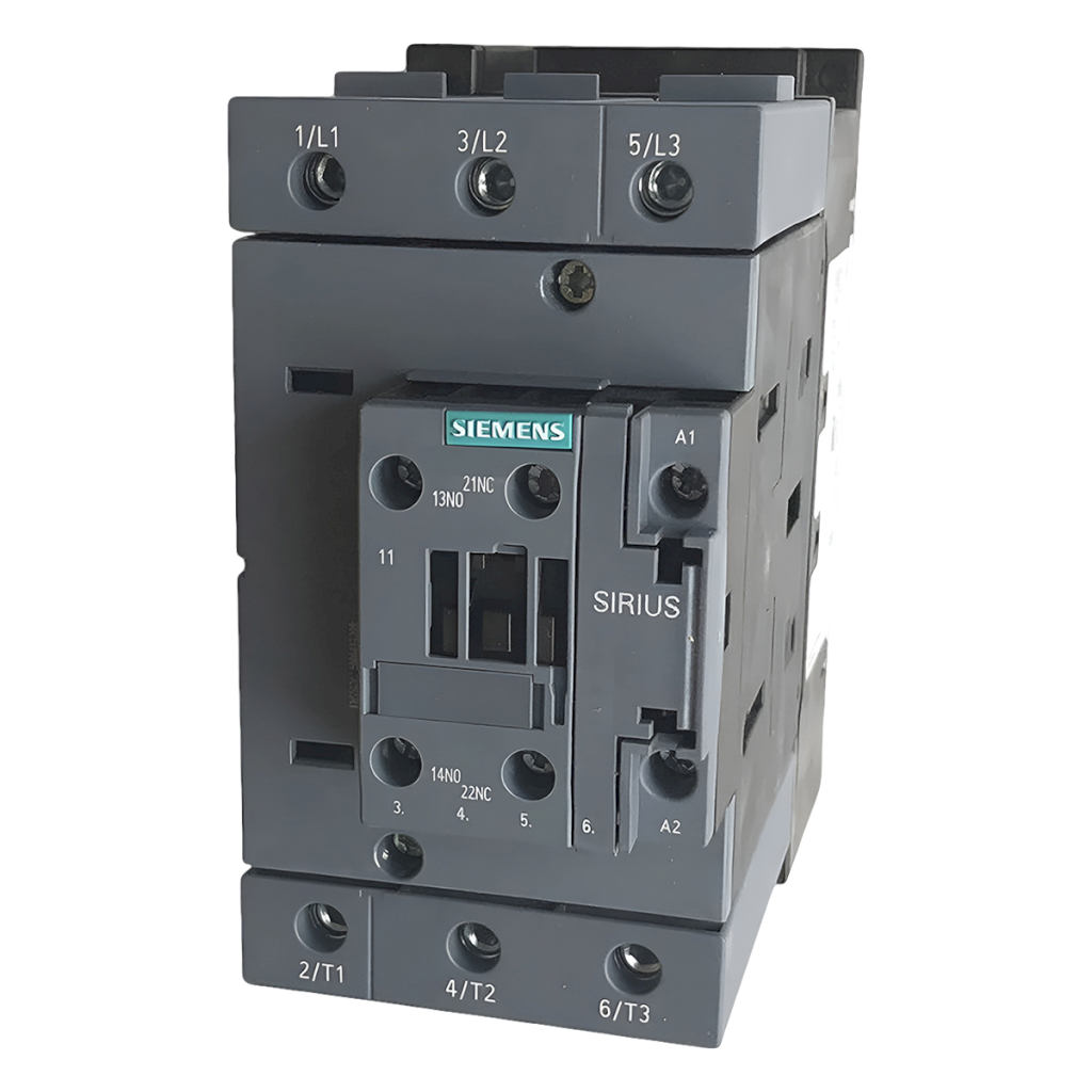 Contactor 3RT2 3P 110A 24VCC 55kW 1NA+1NC S3 Siemens