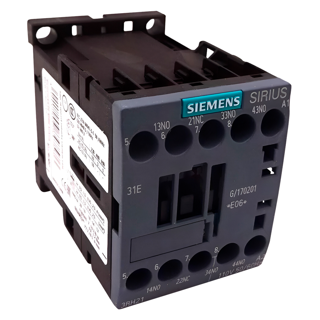 [26159] Contactor Auxiliar Innovation 4 Polos 220VCA 10A 2NA + 2NC Siemens