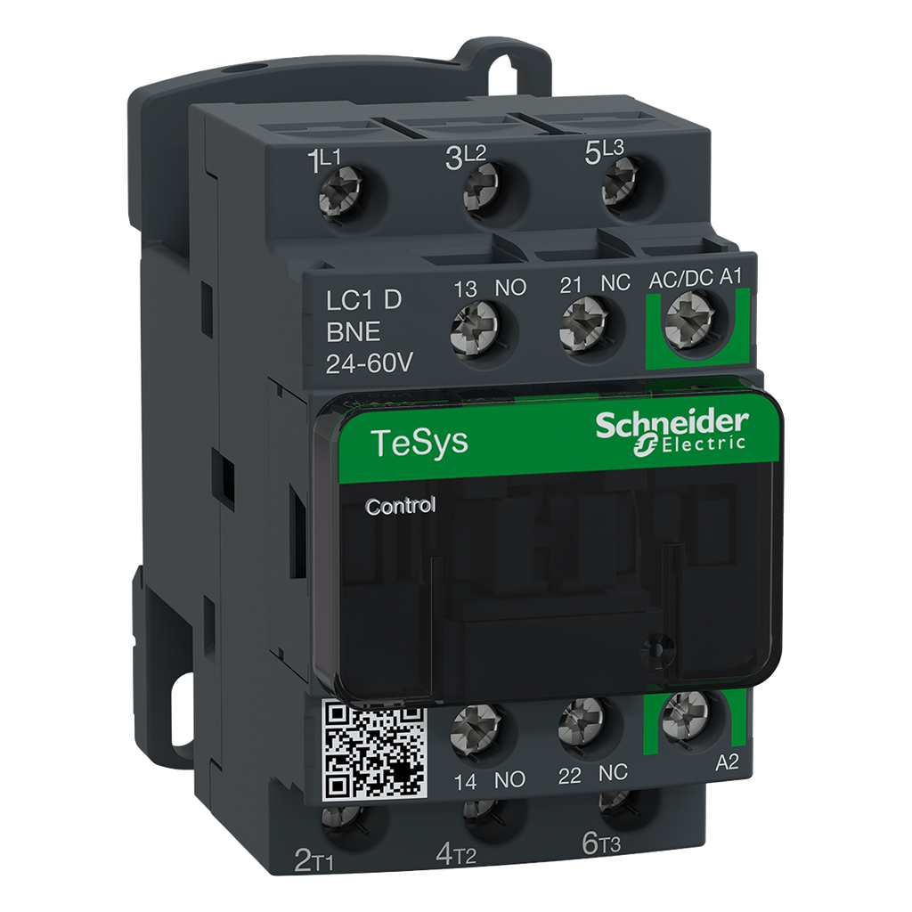 [26316] Contactor LC1D 3P 12A 24-60 VCA/CC 5,5kW 1NA+1NC Schneider Electric