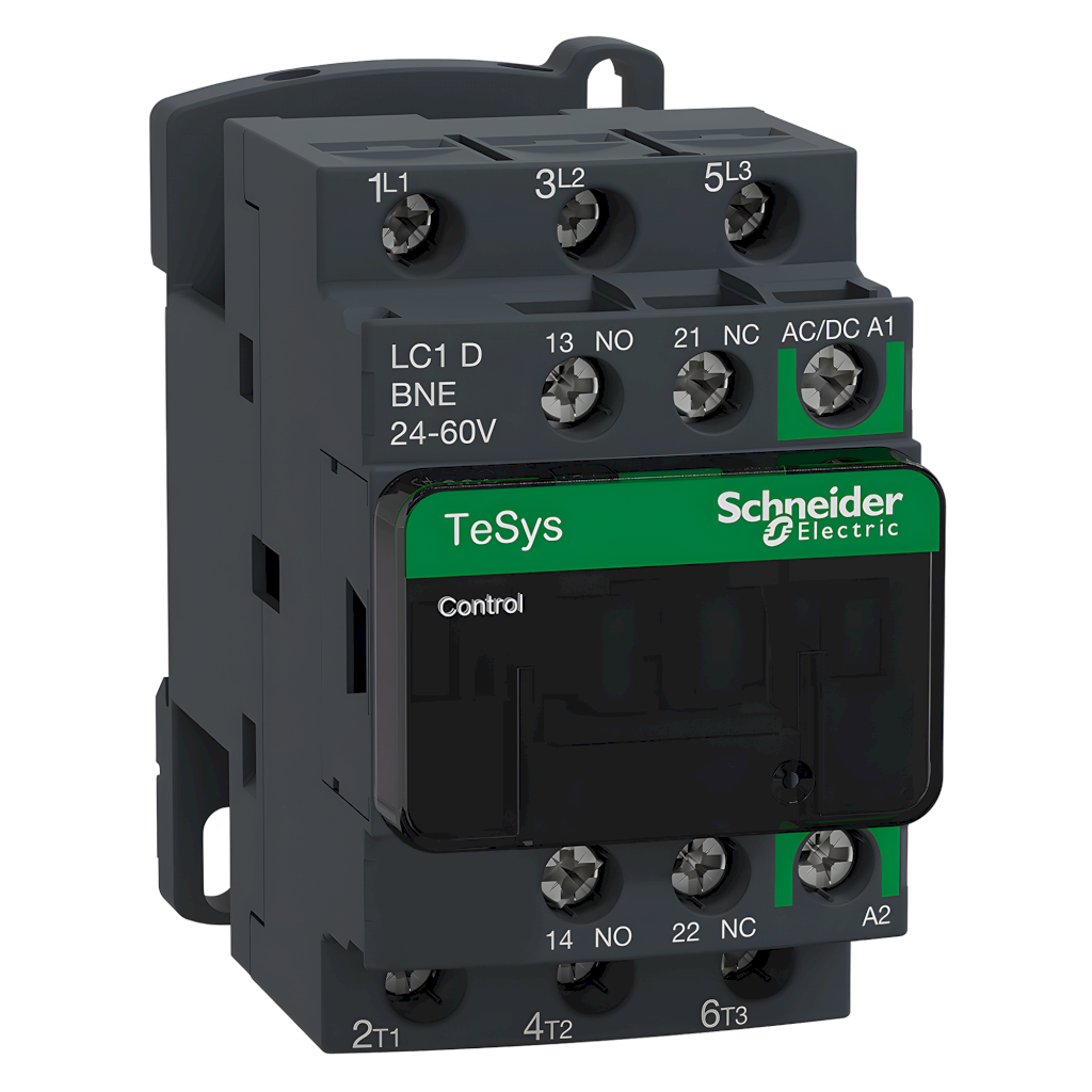 [26317] Contactor LC1D 3P 25A 24-60 VCA/CC 11kW 1NA+1NC Schneider Electric
