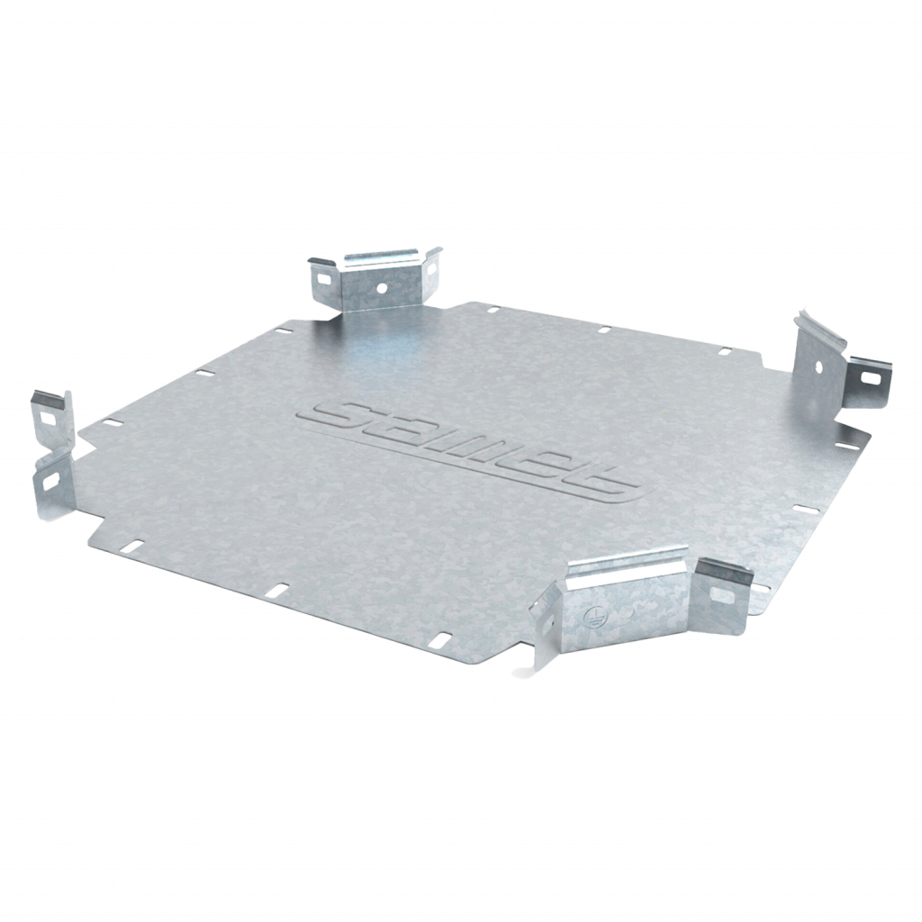 Union Cruz Perforada Zingrip Smarttray 100mm Ala 50mm Espesor 0,7mm Chapa Zincada Samet