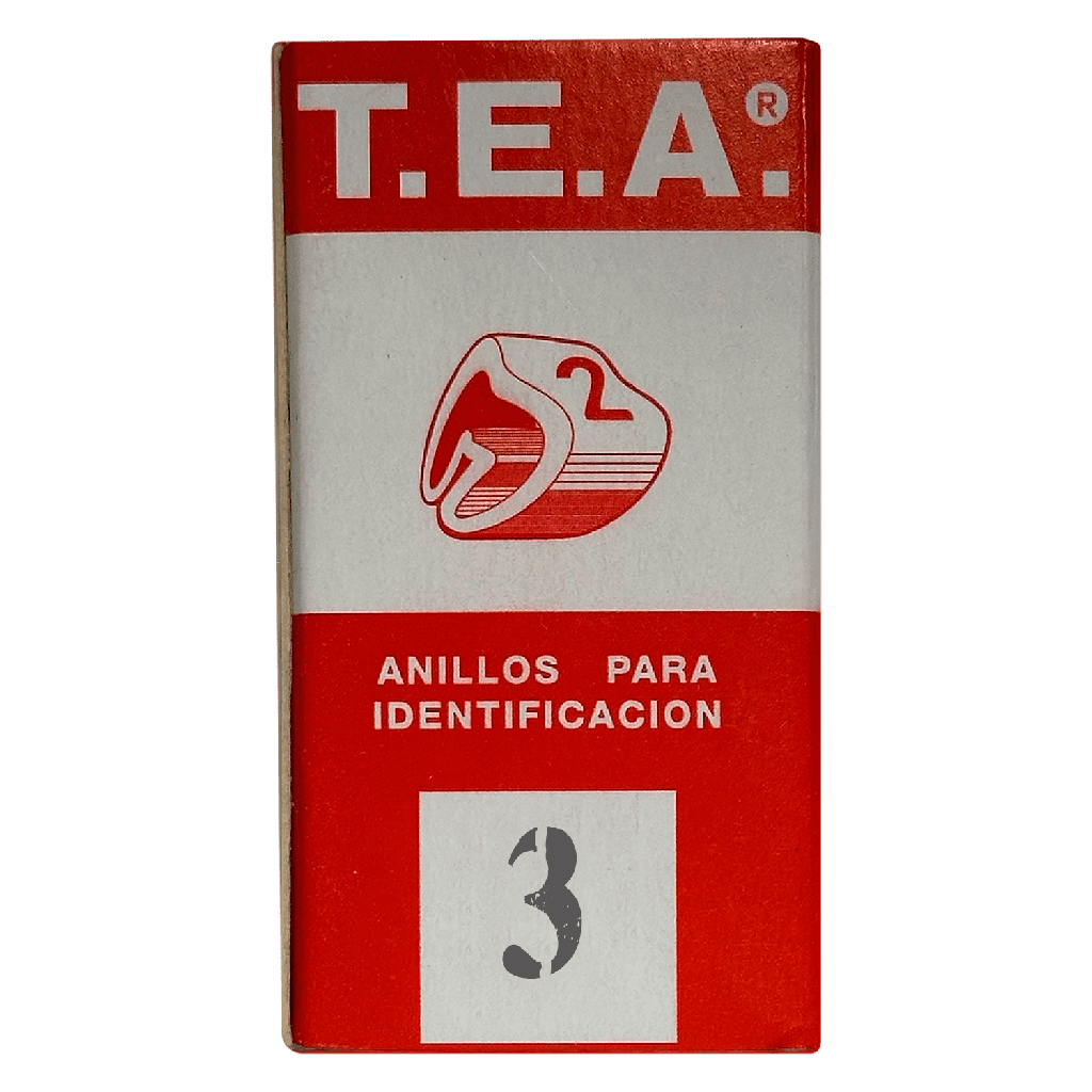 [14203] Anillos Identificadores OM Omega X100u Nro 3 Tea