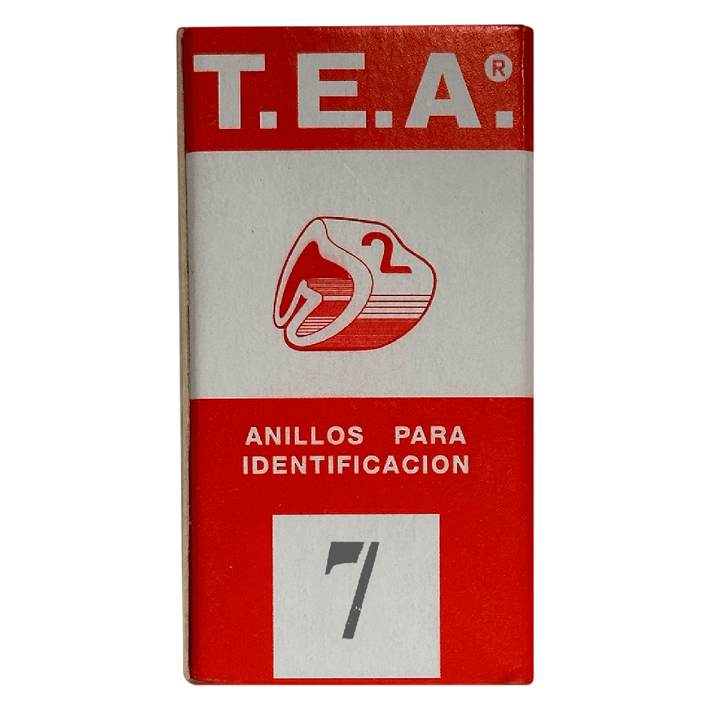 [14207] Anillos Identificadores OM Omega X100u Número 7 Tea