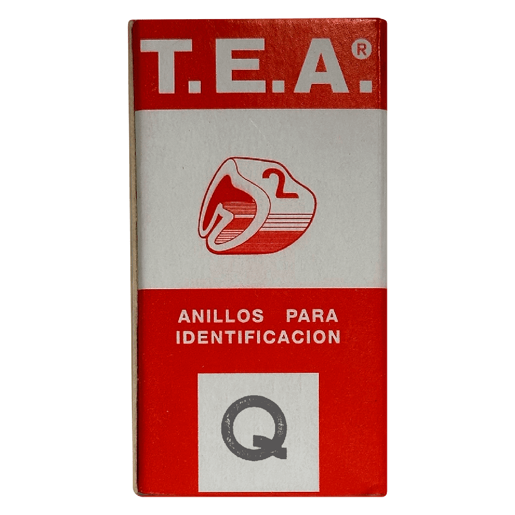 [14225] Anillos Identificadores OM Omega X100u Letra Q Tea