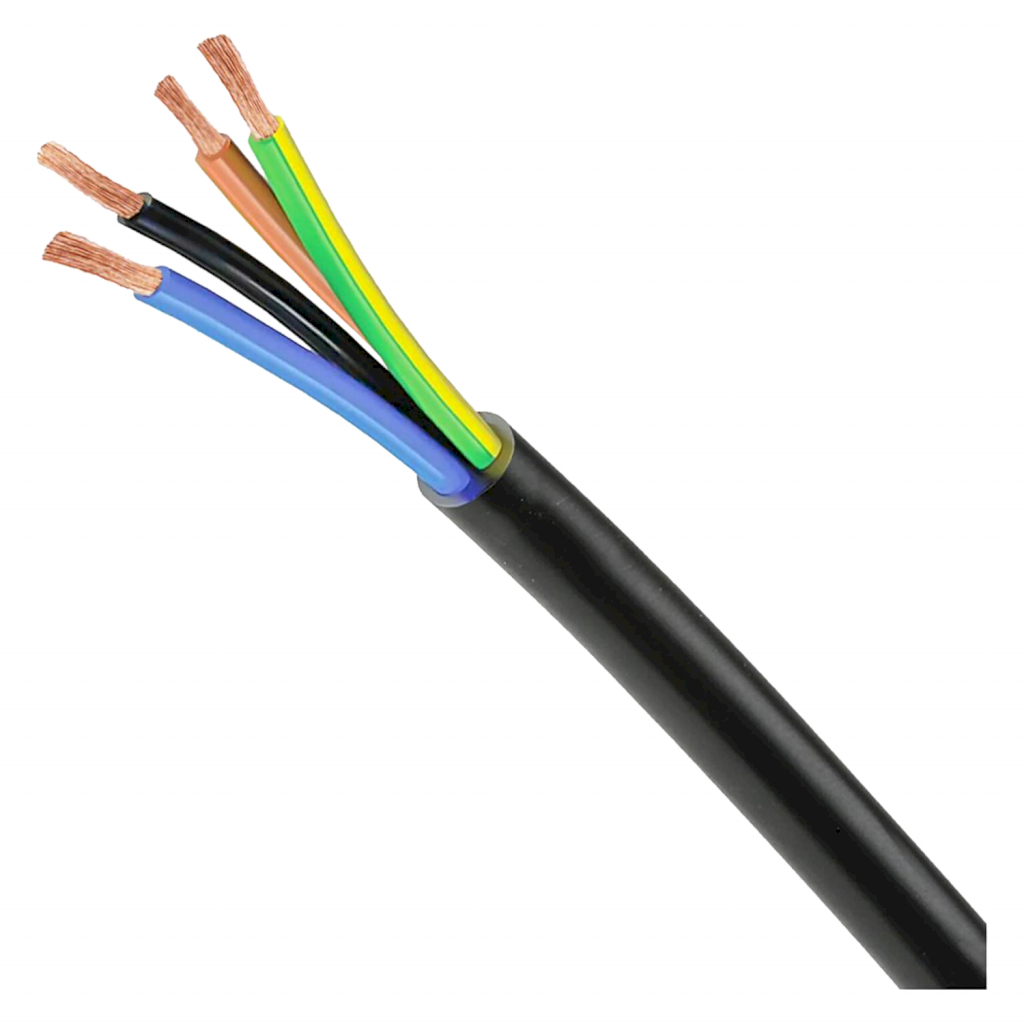 Cable Caucho Silicona 4x16mm2 27A 750V Negro Tecno Indusil