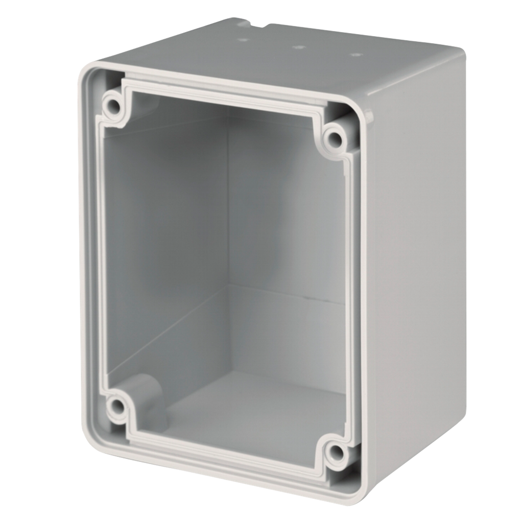 [16243] Caja Recta Termoplástico P/Un Toma 32A 84x106mm Interior y Exterior IP66 Gris Scame