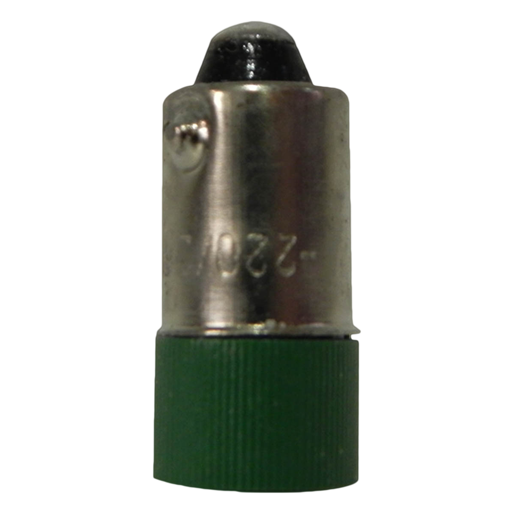 [20644] Foquito Multiled Metal y Plástico BA9S 220VCA 0,6W 40lm Verde Tbcin