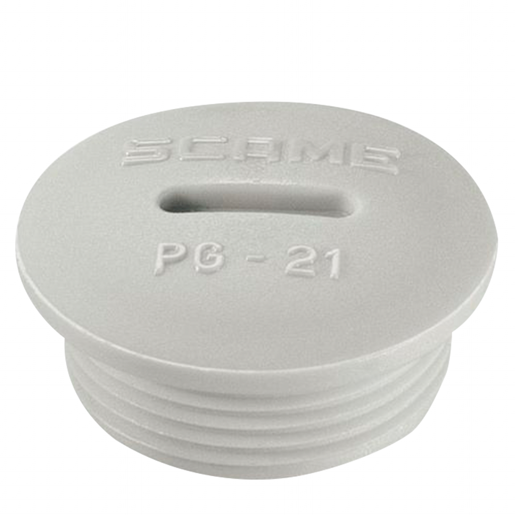 [26136] Tapon P/Tablero Diametro 22,2mm Termoplastico Gris Scame
