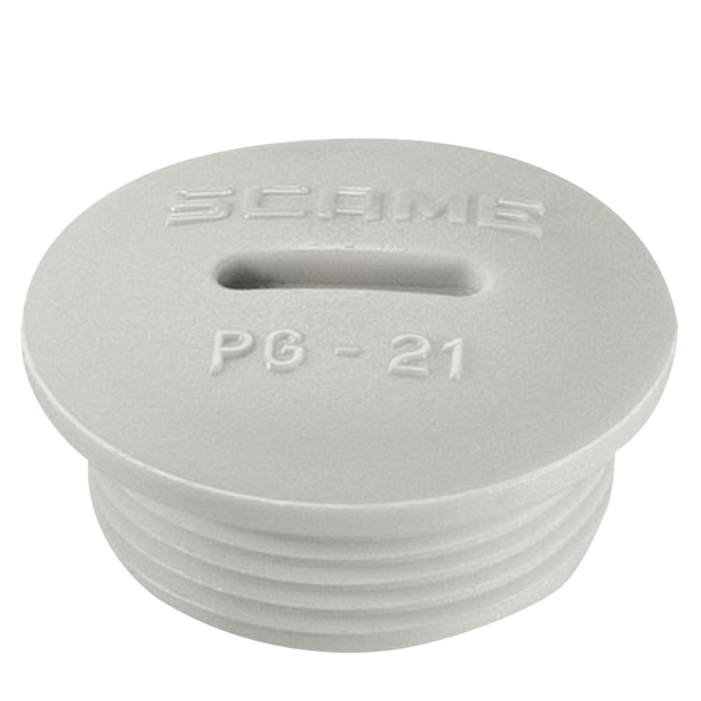 [26136] Tapon P/Tablero Diametro 22,2mm Termoplastico Gris Scame