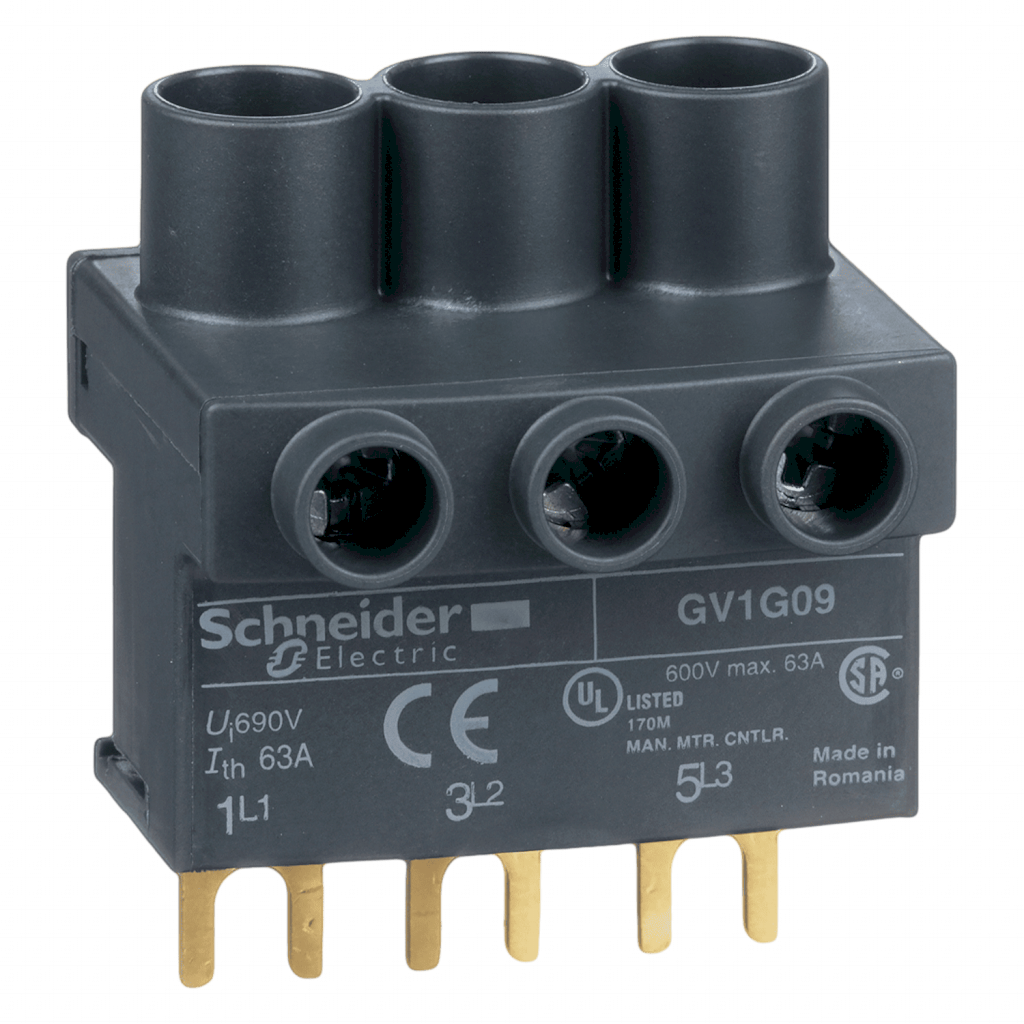 Bornera P/Alimentación TeSys F/TeSys U/TeSys GV2 a Tornillo Schneider Electric