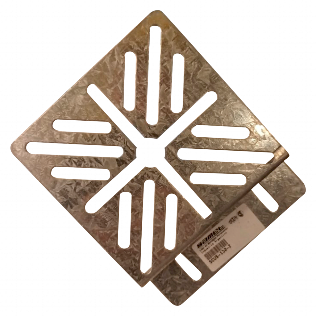 Soporte P/Caja Modular Perforado Ancho 130mm Chapa Zincada Samet