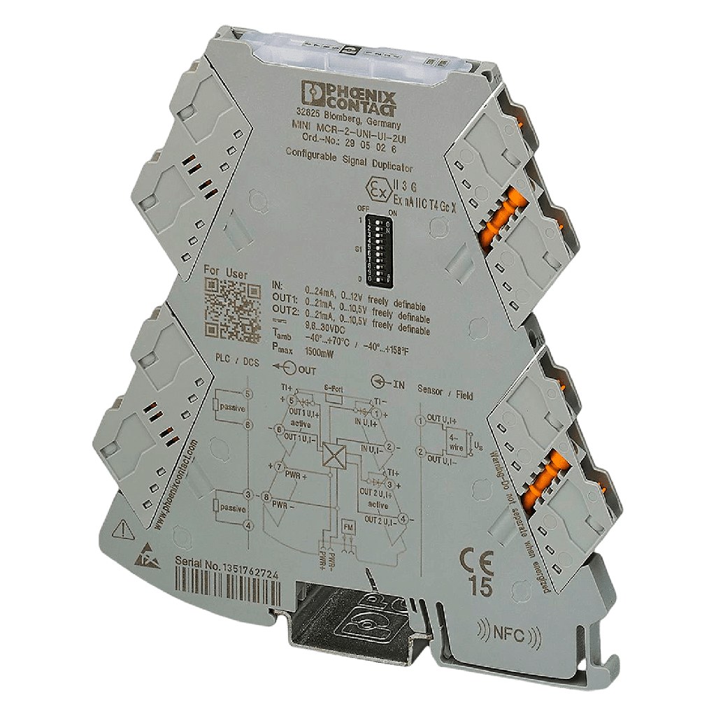 [13011] Duplicador de Señal 24VCC Entrada/Salida 0-10V Señal Analogica Phoenix Contact