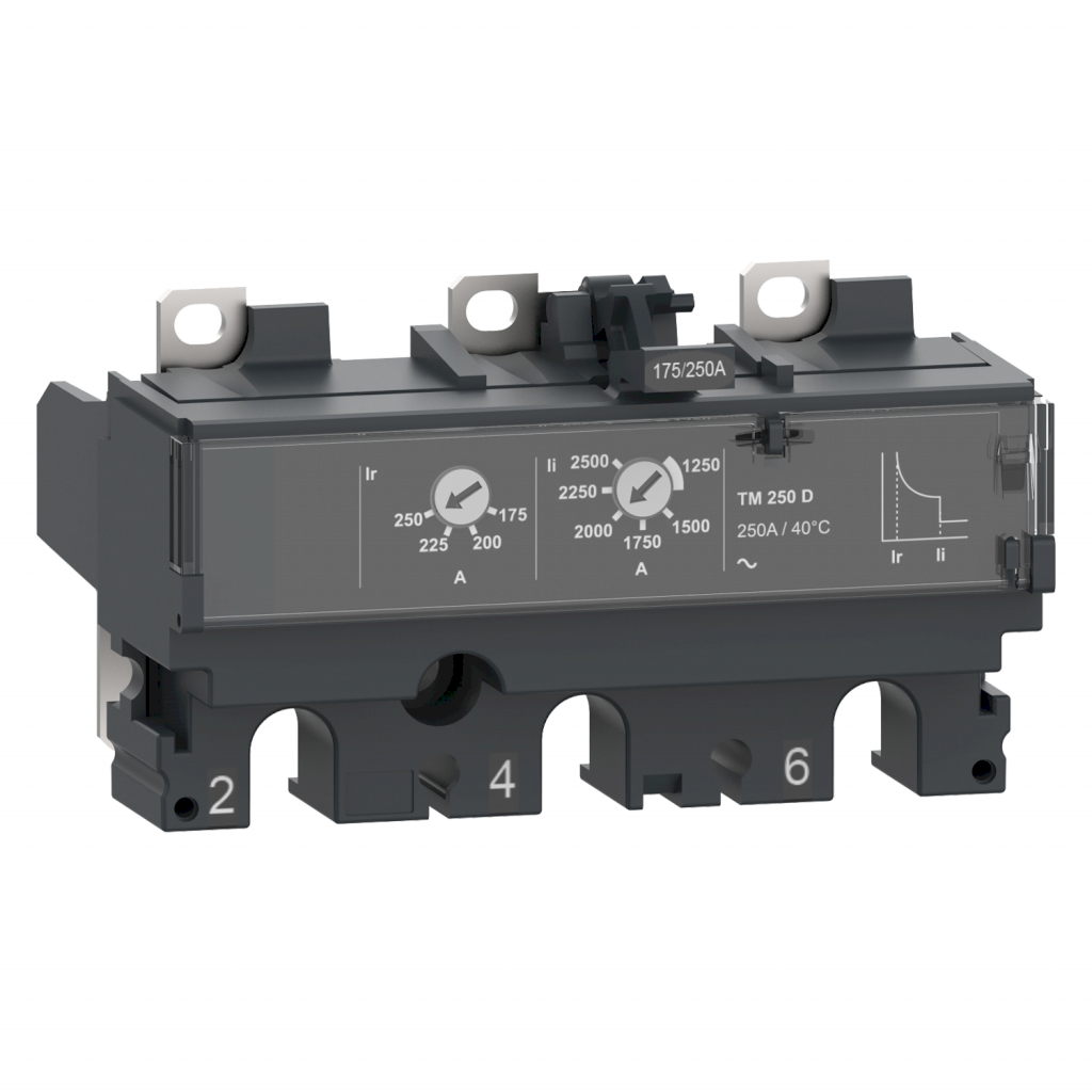 [35354] Relé Compact NSX(100 a 250) Unidad de Disparo Termomagnética Regulable Hasta 690VCA 200A Schneider Electric