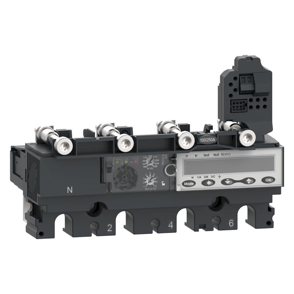 Relé Compact NSX(100 a 250) Unidad de Disparo Electrónica Regulable Hasta 690VCA 100A Schneider Electric