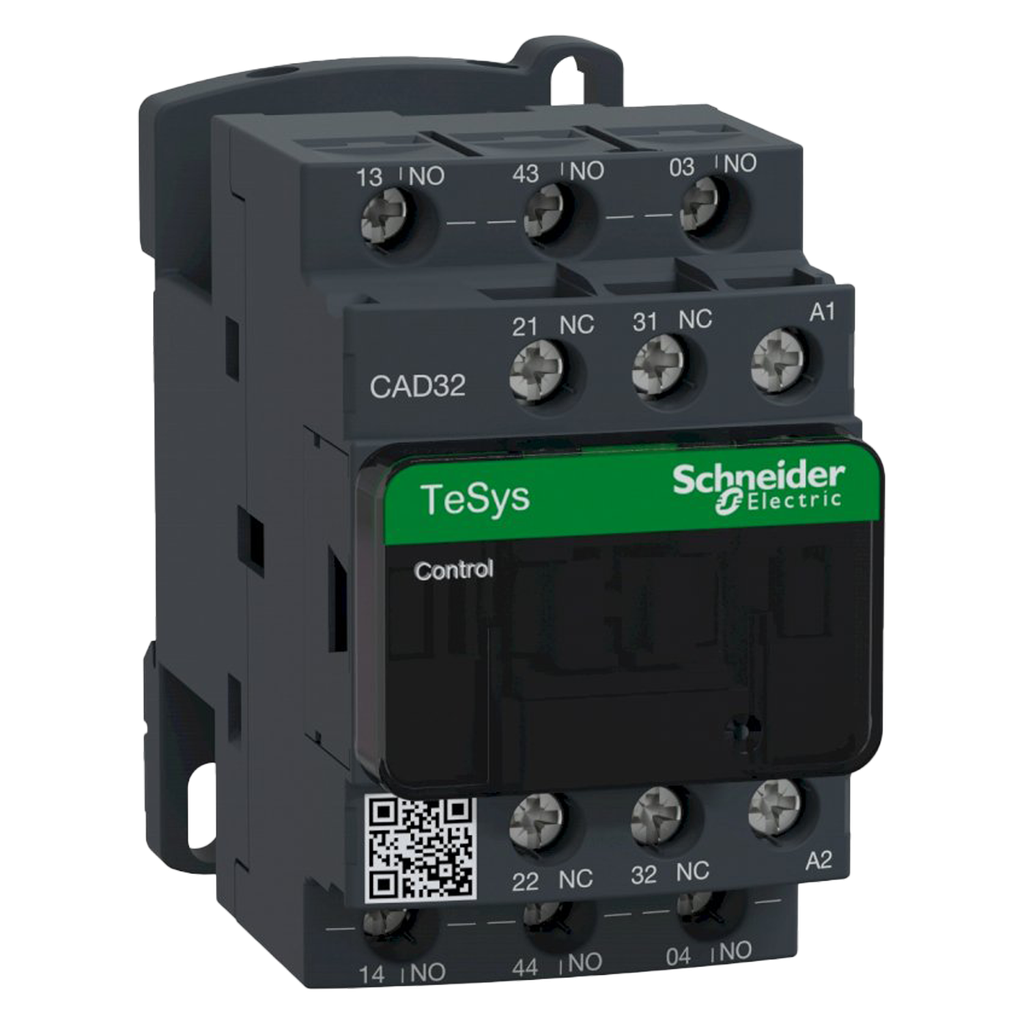 [14836] Contactor Auxiliar 3 Polos 380VCA 10A 3NA + 2NC Schneider Electric
