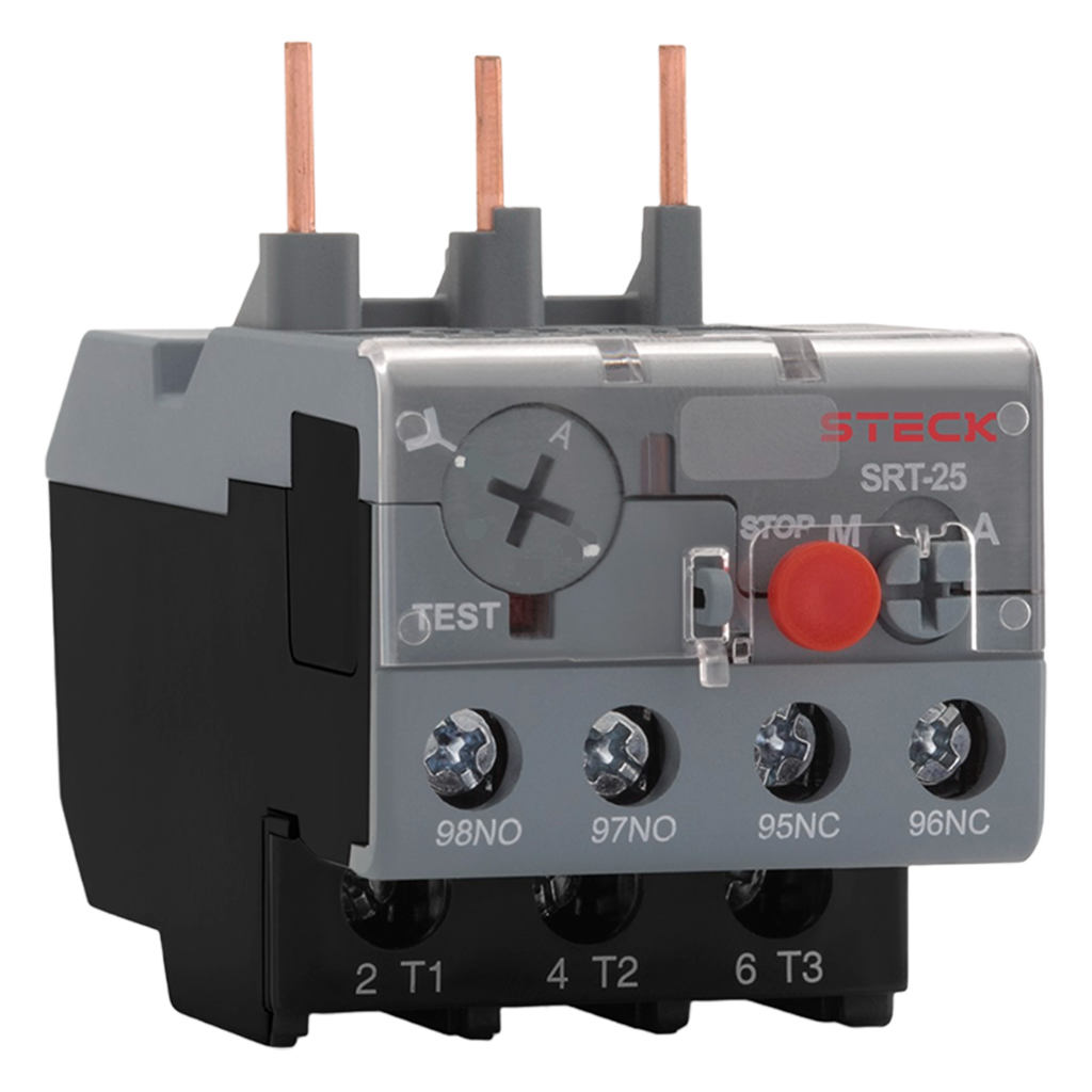 [35896] Relé Térmico 3P 690VCA 8A Rango Ajuste 5,5-8A Protección T Steck Electric