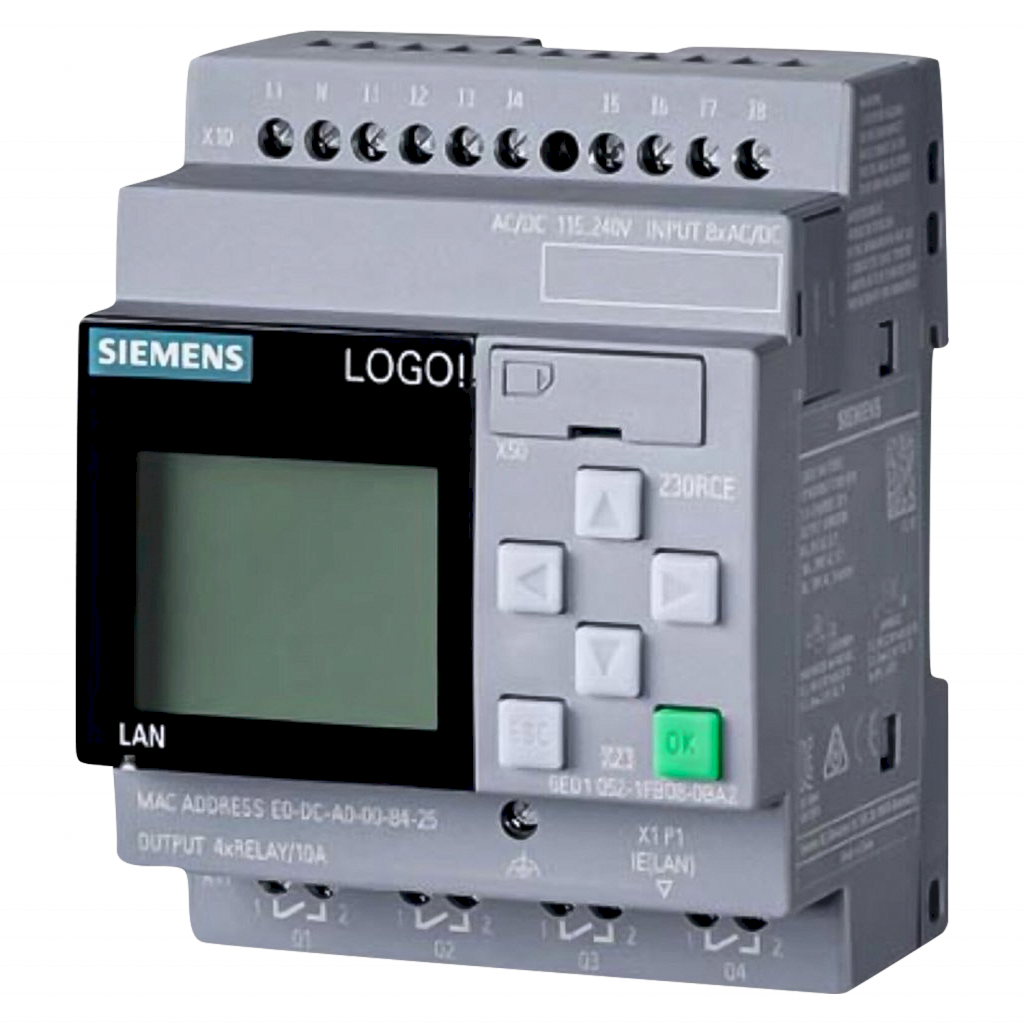 Logo! 8.4 230RCE 8ED + 4SD ETH S7/MB TCP/MQTT C/Display Siemens