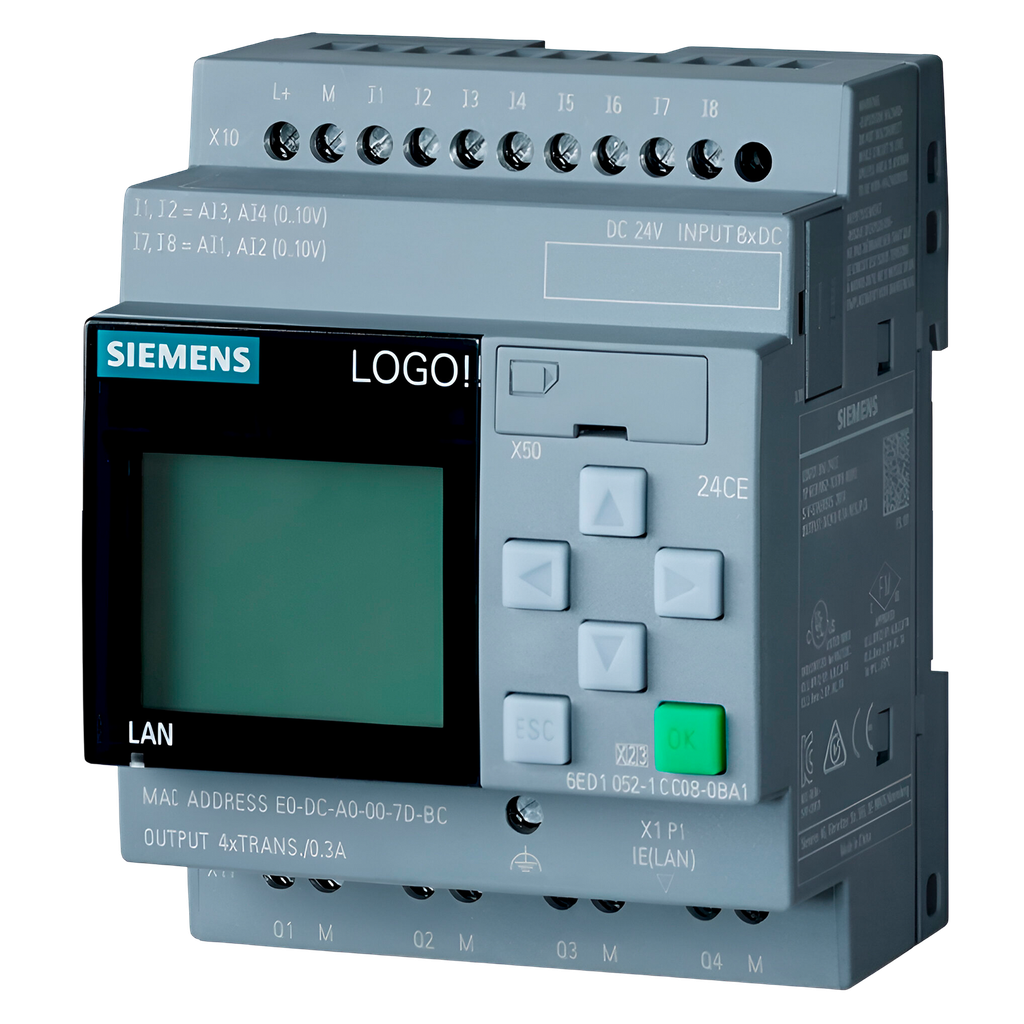 [37484] Logo! 8.4 24RCE 8ED + 4SD + 4EA ETH S7/MB TCP/MQTT C/Display Siemens