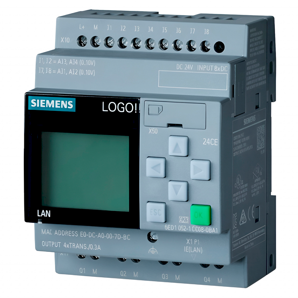 Logo! 8.4 24RCE 8ED + 4SD + 4EA ETH S7/MB TCP/MQTT C/Display Siemens