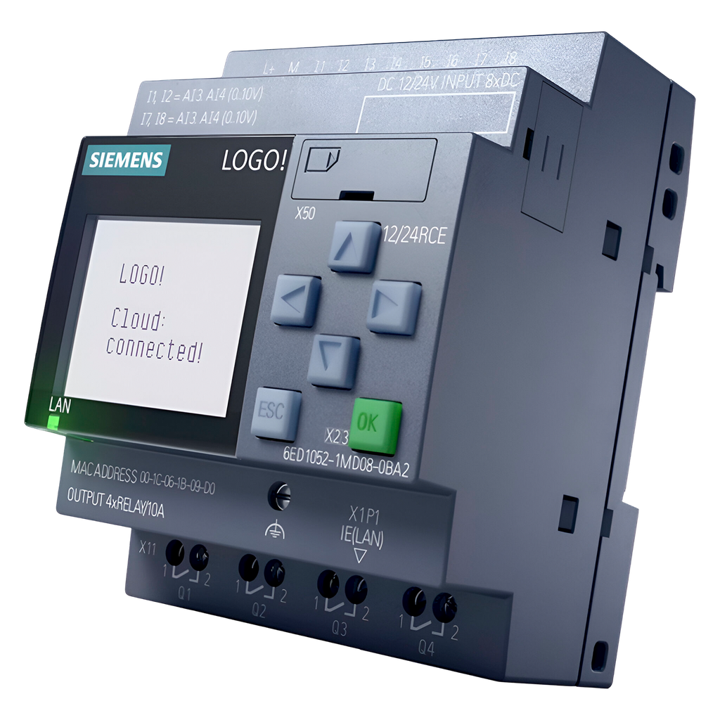 [37483] Logo! 8.4 12/24RCE 8ED + 4SD + 4EA ETH S7/MB TCP/MQTT C/Display Siemens