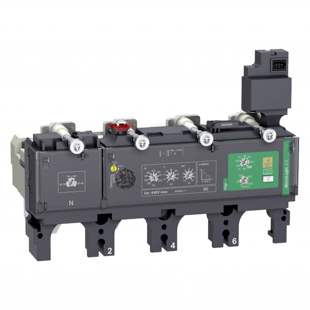 [35459] Relé Compact NSX(100 a 250) Unidad de Disparo Electrónica Regulable Hasta 690VCA 570A Schneider Electric