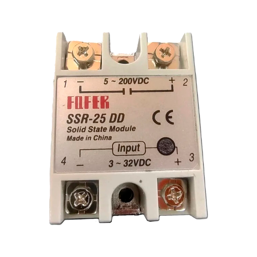 [23476] Relé de Estado Sólido Com: 3-32VCC 25A Serv: 5-60VCA Electronica