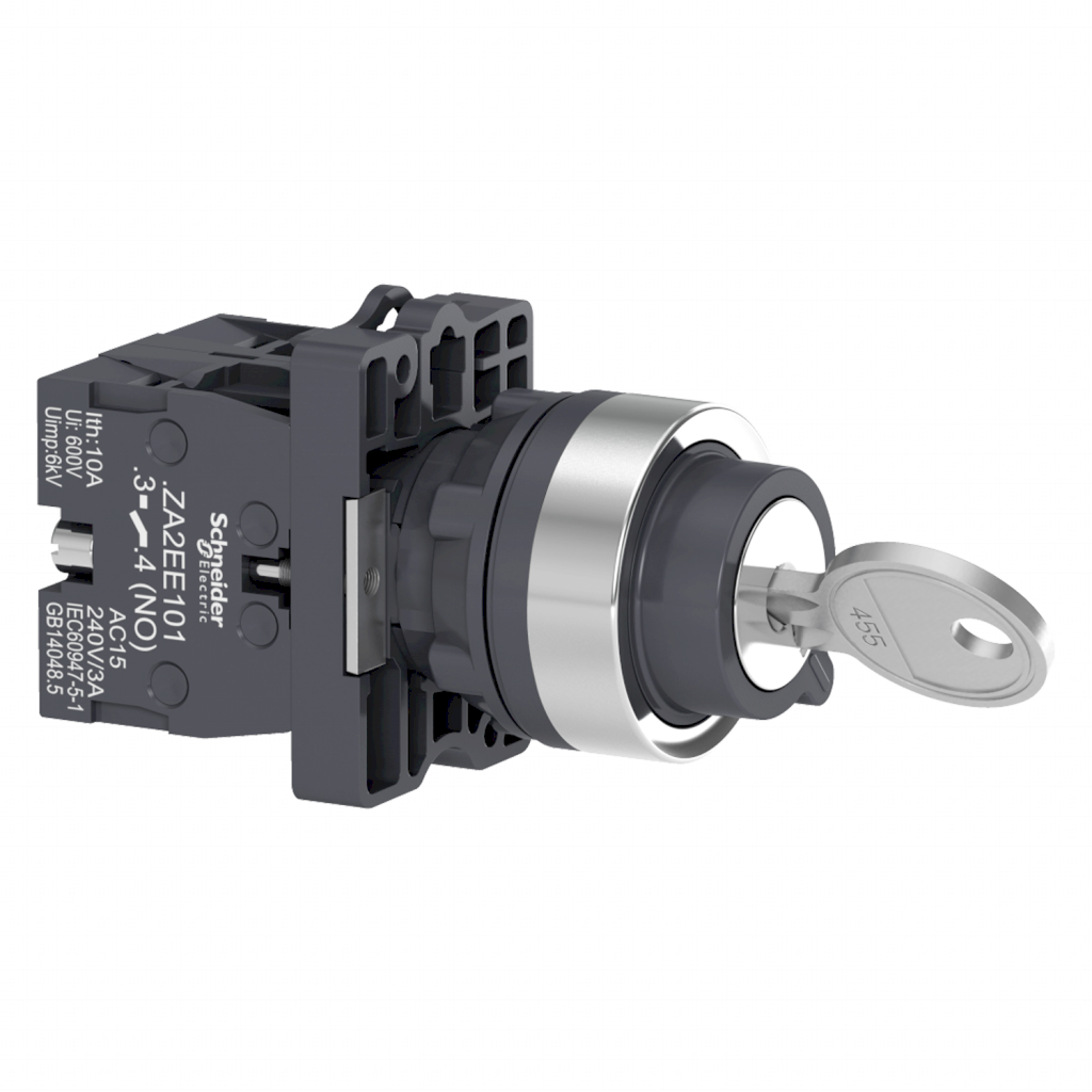 Cerradura XA2 Plástico 3 Posiciones 2NA C/Retencion Schneider Electric