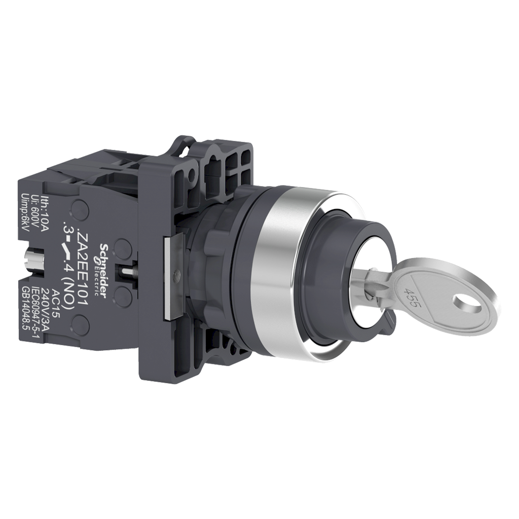 [26022] Cerradura XA2 Plástico 3 Posiciones 2NA C/Retencion Schneider Electric