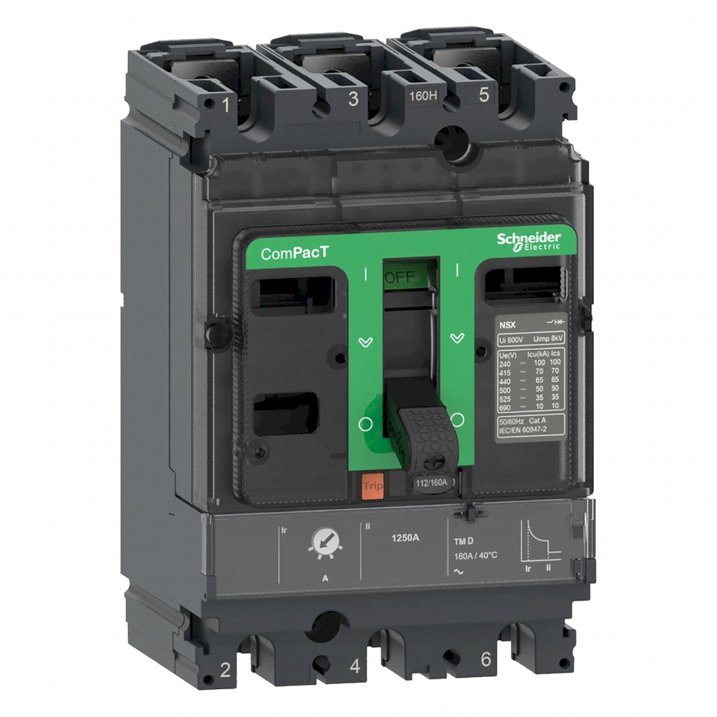 [35470] Interr. NSX160B 3P 125A 690VCA Schneider Electric