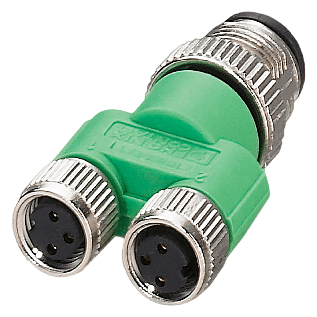 [16664] Repartidor en Y M12 a M8 4 Polos Hembra Phoenix Contact