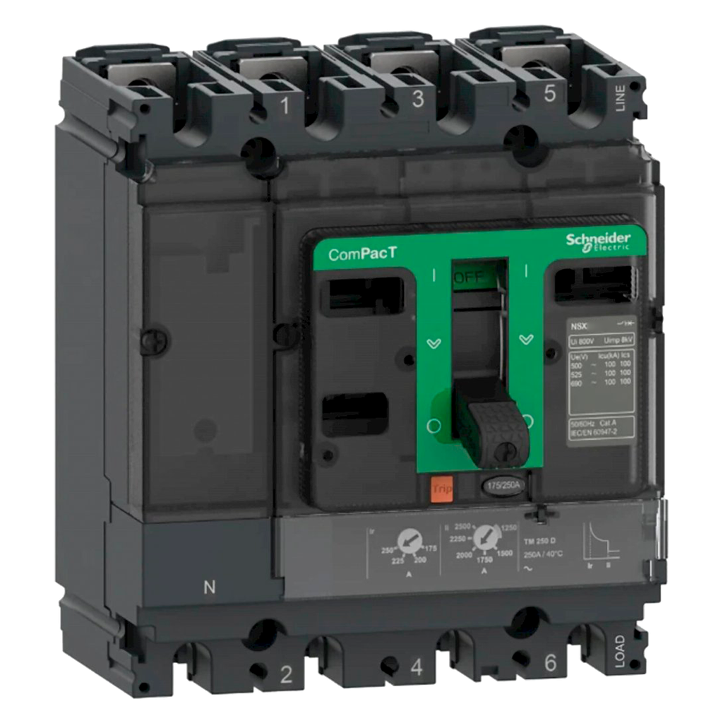 [35570] Interr. NSX250N 4P 250A 380-415VCA Schneider Electric