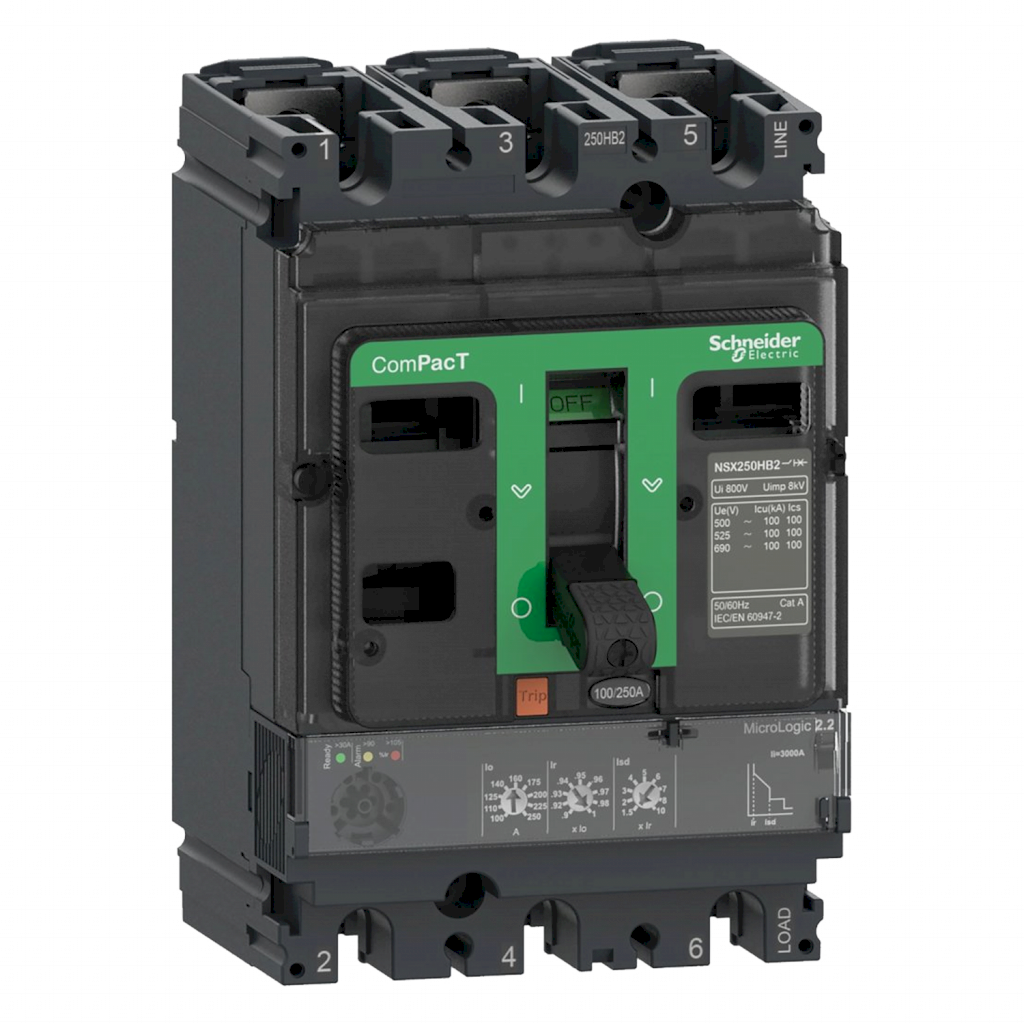 Interr. NSX100F 3P 100A 380-415VCA Schneider Electric