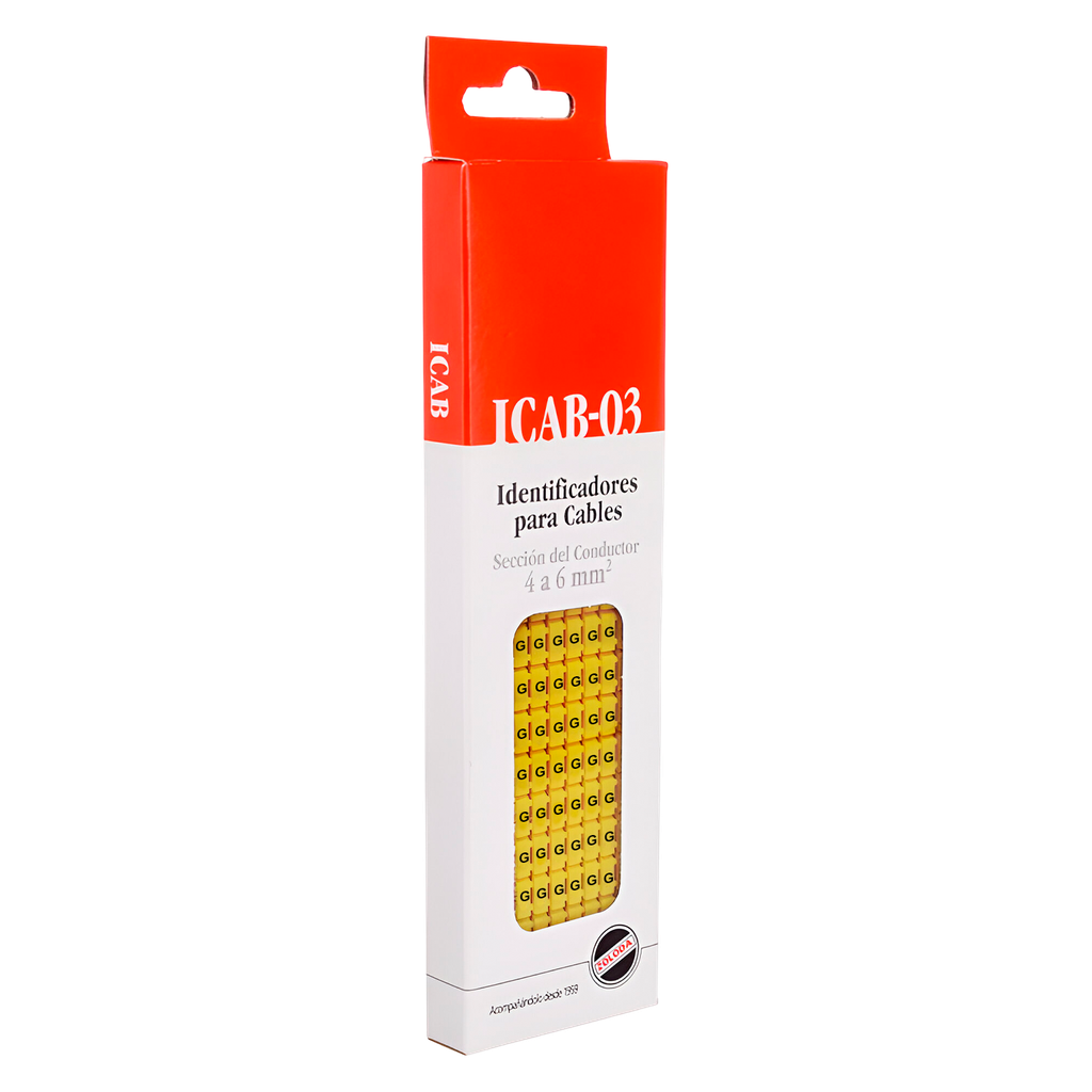 [25710] Identificadores P/Cable Amarillo Letra G Zoloda