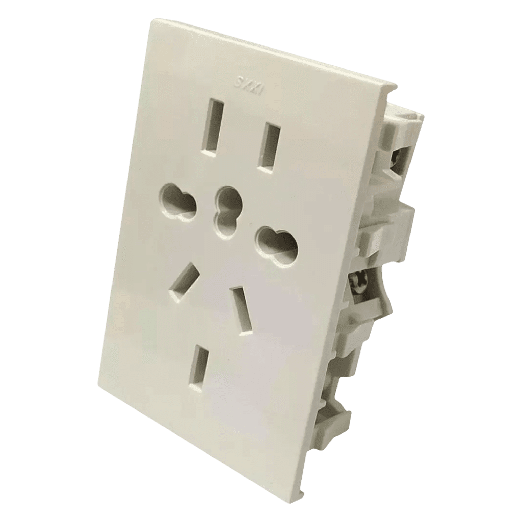 [2037] Toma Múltiple Universal Blanco 10A Cambre